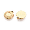 304 Stainless Steel Pendant Cabochon Settings STAS-T067-66G-2