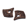 Walnut Wood Laser Cut Pendants WOOD-Q051-04B-2