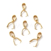 201 Stainless Steel Pendant Pinch Bails X-STAS-P223-16G-B-1