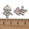 Rack Plating Alloy Rhinestone Pendants PALLOY-F312-05P-3