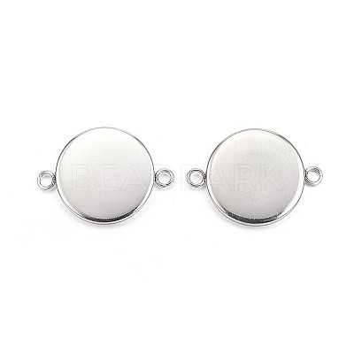 Tarnish Resistant 304 Stainless Steel Cabochon Connector Settings LS-STAS-G170-26P-14mm-1
