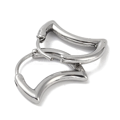 Non-Tarnish 316 Surgical Stainless Steel Hoop Earrings for Women EJEW-P274-18A-P-1