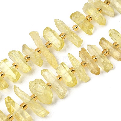 Natural Quartz Crystal Beads Strands G-F800-C18-1