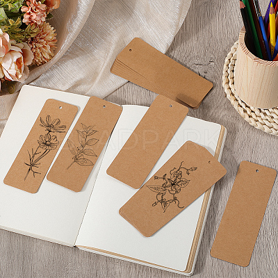 150Pcs Paper Blank Bookmarks AJEW-SP0001-24A-1