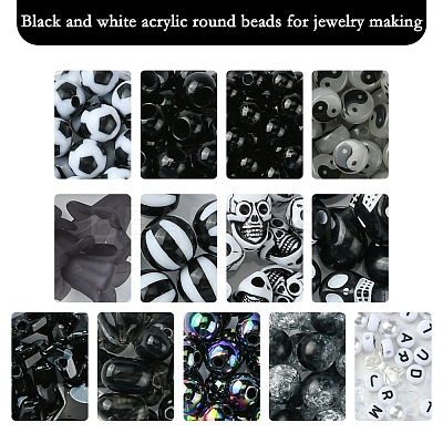 DIY Acrylic & ABS Plastic Imitation Pearl Beads Bracelets Making Kits DIY-FS0006-50-1