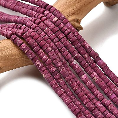 Dyed Synthetic Imperial Jasper Beads Strands G-Z089-A03-E-1