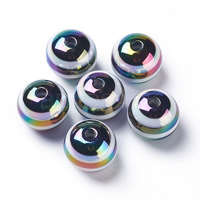 Stripe Resin Beads RESI-B014-01B-05-1