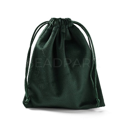 Velvet Jewelry Drawstring Storage Pouches ABAG-P013-02D-05-1