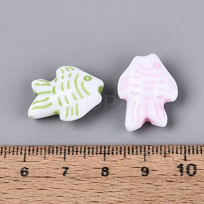 Opaque Acrylic Beads SACR-T017-82M-1