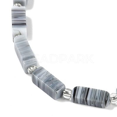 Handmade Lampwork Beads Strands LAMP-Q037-01B-08-1