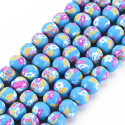 Handmade Polymer Clay Beads Strands CLAY-N008-055-08-1