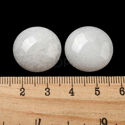 Natural White Jade Cabochons G-C115-02A-38-1