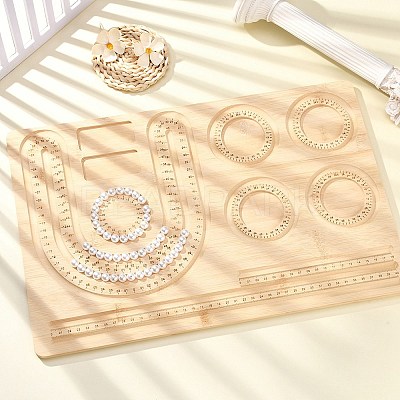Rectangle Wood Bracelet Design Boards TOOL-YWC0003-01-1