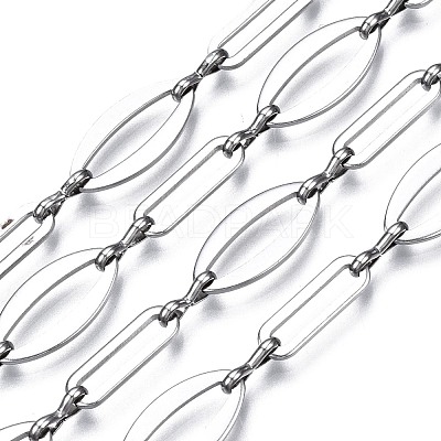 Tarnish Resistant 304 Stainless Steel Link Chains CHS-T003-27P-1