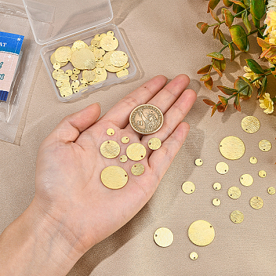76Pcs 4 Sizes Brass Charms KK-BC0002-67-1
