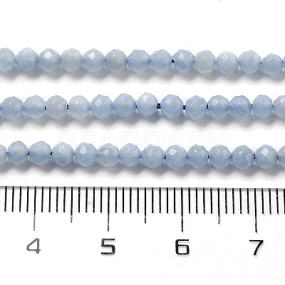 Natural Angelite Beads Strands X-G-G161-A05-05-1