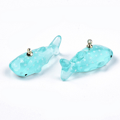 Transparent Epoxy Resin Pendants KY-CA0001-29-1