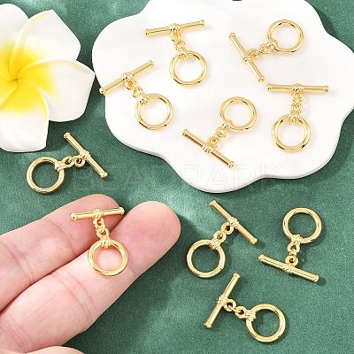 SHEGRACE Brass Toggle Clasps XGR0122G-136G-1