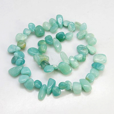 Natural Amazonite Beads Strands X-G-D285-5-1