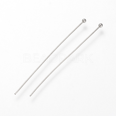 Tarnish Resistant 304 Stainless Steel Ball Head pins STAS-S066-70x0.5mm-1