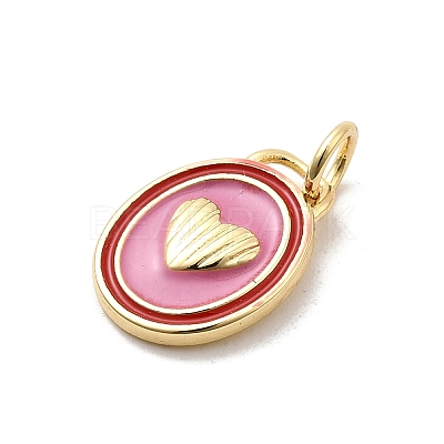 Brass Enamel Pendants X-KK-P338-38A-G-1