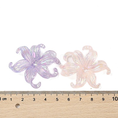 Transparent Acrylic Bead Caps X-DIY-B073-08-1