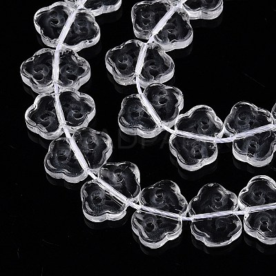 Transparent Glass Beads Strands GLAA-N001-60-1