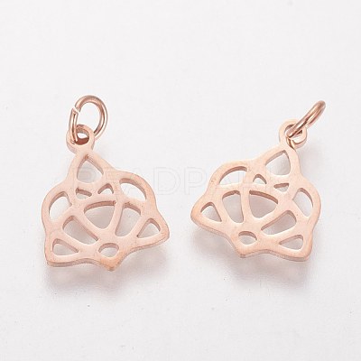 304 Stainless Steel Pendants STAS-Q201-T458R-1