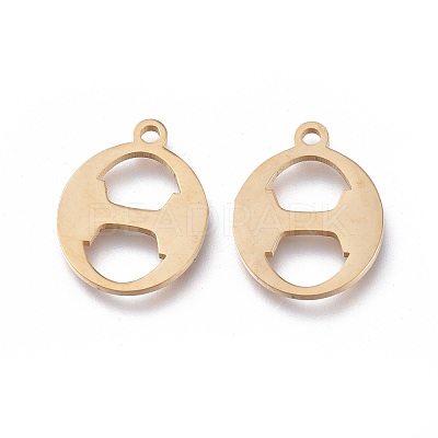 304 Stainless Steel Charms STAS-K215-08G-1