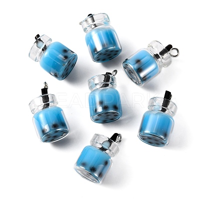 Glass Bottle Pendants X-CRES-S359-01C-1