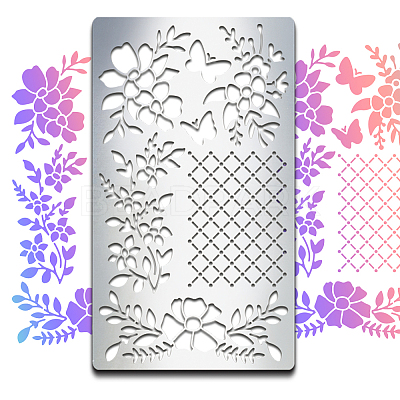 Retro Stainless Steel Metal Cutting Dies Stencils DIY-WH0242-281-1