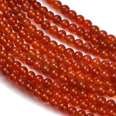 Natural Carnelian Beads Strands G-Z116-A22-3mm-1
