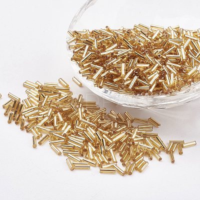 Glass Bugle Beads SEED-E001-6mm-22-1