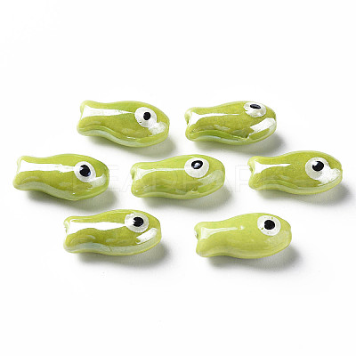 Handmade Porcelain Beads X-PORC-T007-06B-1
