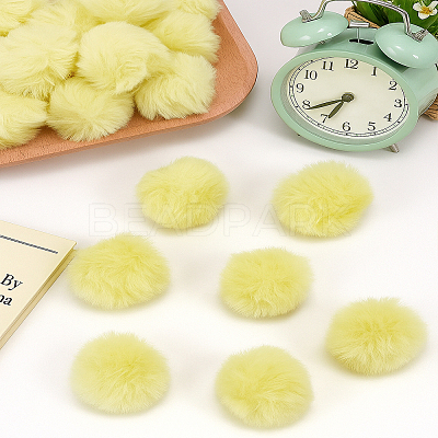 20Pcs Faux Rabbit Fur Soft Pompom Ball DIY-LP0006-31E-1