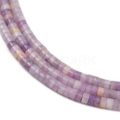 Natural Lepidolite/Purple Mica Stone Beads Strands G-H230-80-1