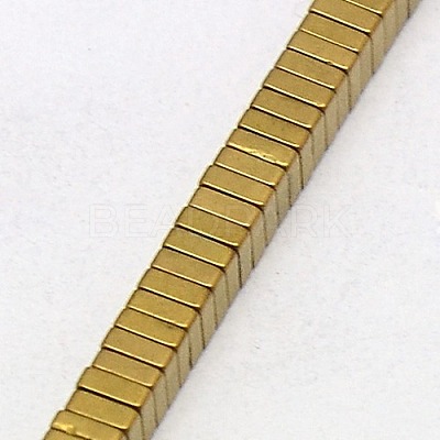 Electroplate Non-magnetic Synthetic Hematite Heishi Beads Strands G-J171B-2x2mm-06-1