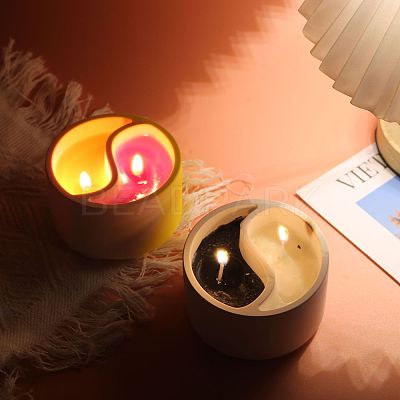 Double Lattice DIY Column Candle Holder Silicone Molds PW-WG91058-01-1