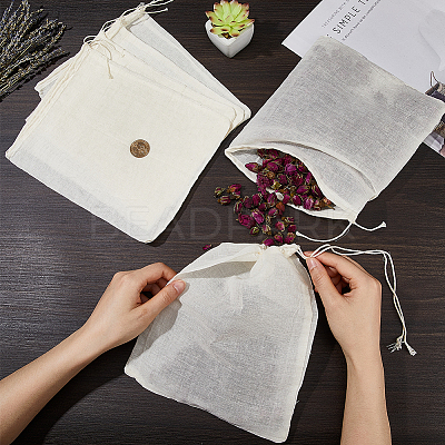 Cotton Cloth Filter Bags AJEW-BBC0002-19A-1