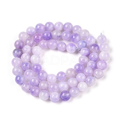 Dyed Natural White Jade Beads Strands G-T138-6mm-210-10-1
