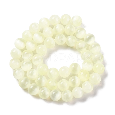 Natural Selenite Beads Strands G-C142-01C-05-1