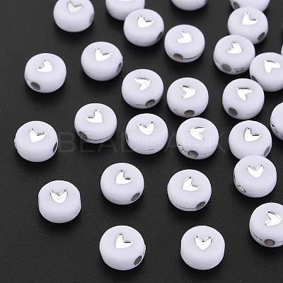 Plating Acrylic Beads X-PACR-R242-02-1