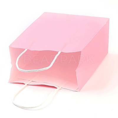 Pure Color Kraft Paper Bags LS-AJEW-G020-C-11-1