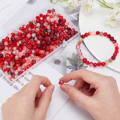 DIY Round Beads Jewelry Making Finding Kit DIY-WR0003-85A-1