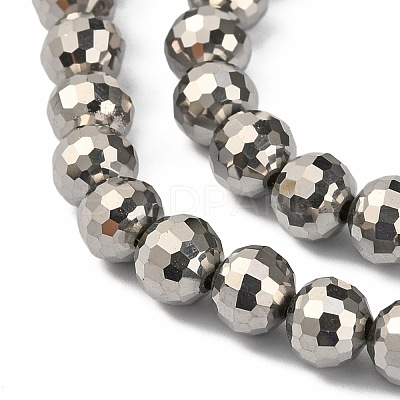 Electroplate Glass Beads Strands EGLA-E009-6mm-F08-1