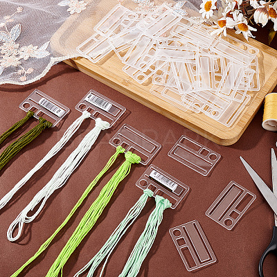 50Pcs Acrylic Thread Winding Boards TOOL-PH0001-80B-1