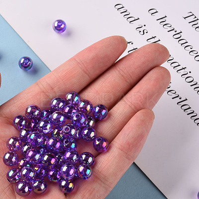 Transparent Acrylic Beads MACR-S370-B8mm-747-1