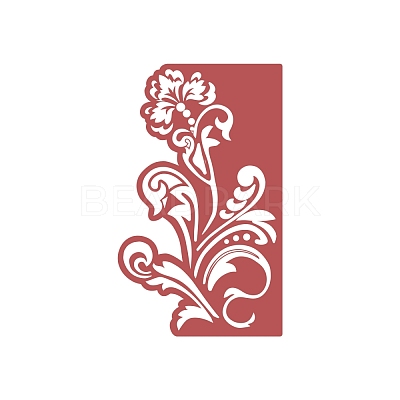 Floral Design Carbon Steel Cutting Dies Stencils DIY-WH0170-010-1