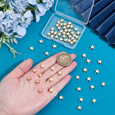 60Pcs Brass Beads KK-PH0012-49G-02-1