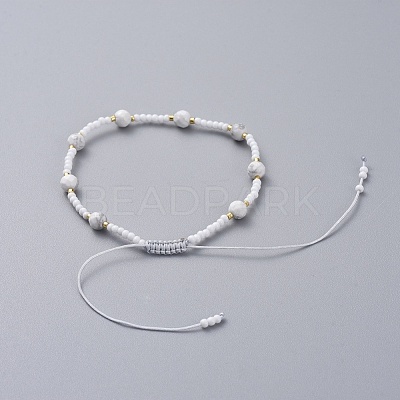 Adjustable Braided Bead Bracelets BJEW-JB04902-1